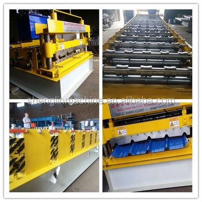 Ibr Wall Corrugated Roof Steel Sheet Glazed Tiles Making Machine