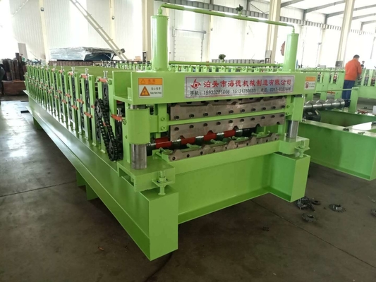 La venta caliente esmaltada teja la formación del rollo de acero del panel de pared del tejado de la máquina que forma haciendo la máquina